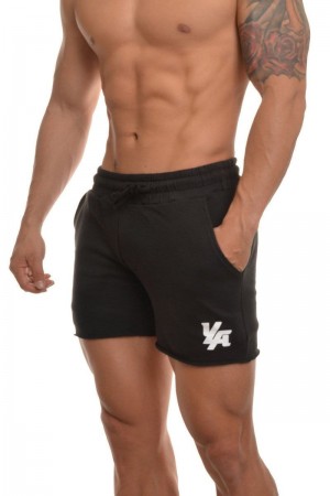 YoungLA 102 Bodybuilding French Terry Shorts Black | CN5986-231