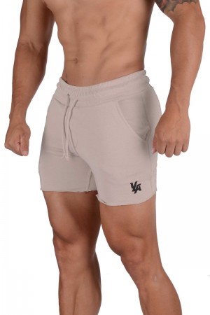 YoungLA 102 Bodybuilding French Terry Shorts Mushroom | OK4769-132