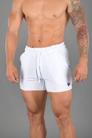 YoungLA 102 Bodybuilding French Terry Shorts White | DN4561-703