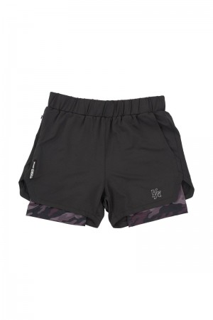 YoungLA 105 Compression Shorts 2.0 Black / Black Camo | FY8139-604