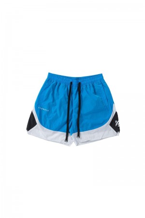 YoungLA 109 Retro Shorts Blue / Grey | JX2540-769