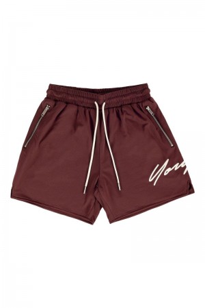 YoungLA 115 Signature Shorts Brown | CH7485-261