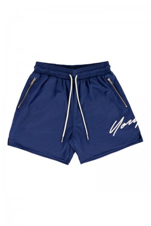 YoungLA 115 Signature Shorts Navy | VJ8296-743