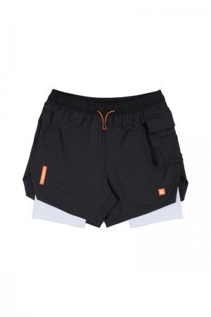 YoungLA 121 Performance Line Compression Shorts Black | LI0349-675