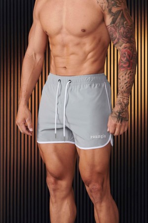 YoungLA 125 , Olympic Shorts Grey | UV9627-451