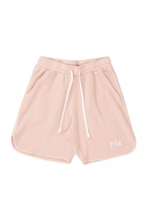 YoungLA 127 Summer Waffle Shorts Salmon | SO6849-530