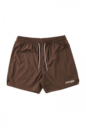 YoungLA 131 The Finest Shorts Brown | TU4396-820