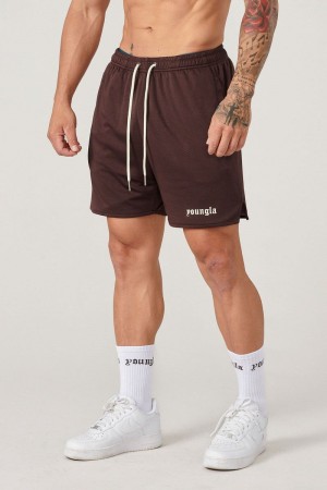 YoungLA 134 Game-Time Shorts & Socks Set Chocolate | SN6250-394