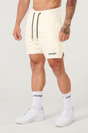 YoungLA 134 Game-Time Shorts & Socks Set Off-White | MC3197-258