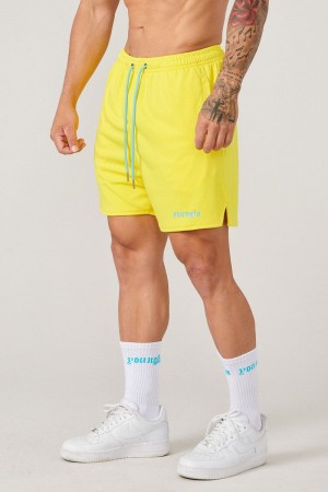 YoungLA 134 Game-Time Shorts & Socks Set Yellow | ZV8690-325