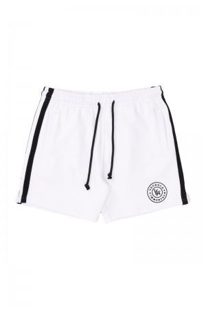 YoungLA 137 , Golden Era Bodybuilding Shorts White | NU8641-239