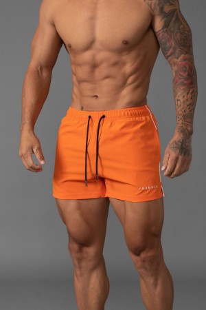 YoungLA 143 Short Short Swim Shorts Orange | QM3485-261