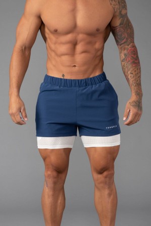 YoungLA 144 Peak Velocity Compression Shorts Navy | ET5279-603