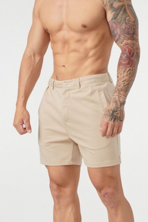 YoungLA 145 Casual Chino Shorts Khaki | PM6189-435