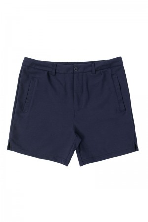 YoungLA 145 Casual Chino Shorts Navy | CZ3401-769