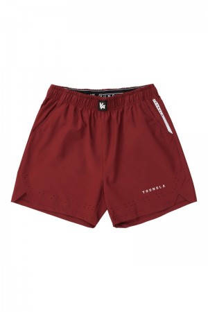 YoungLA 146 Sprint Shorts Burgundy | EA7254-910