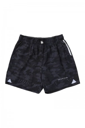 YoungLA 146 Sprint Shorts Camo Black | LG4157-693