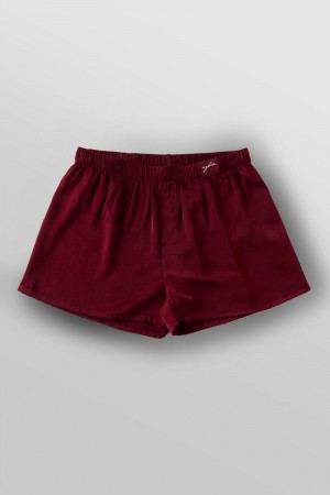 YoungLA 151 , Dreamer Shorts Burgundy | QB2984-637