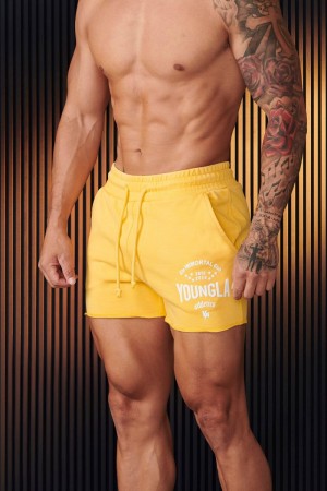 YoungLA 152 , Immortal Shorts Yellow Wash | UQ4681-297