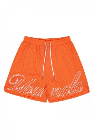 YoungLA 155 Championship Shorts Orange | VJ3416-287