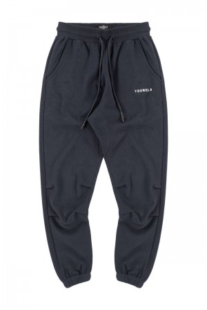 YoungLA 210 Kick-Back Joggers Charcoal | KX1094-675