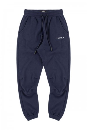 YoungLA 210 Kick-Back Joggers Navy | BD1987-642