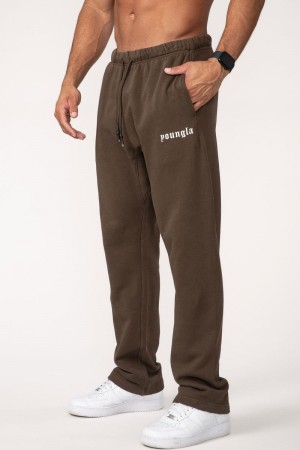 YoungLA 216 Eternal No Cuff Sweats Brown Wash | SR6473-029