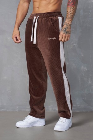 YoungLA 221 , Corduroy Pants Brown | WA2430-867