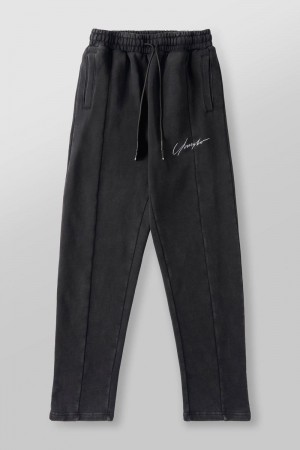 YoungLA 229 , Frontline Sweat Pants Black Wash | HZ7681-905