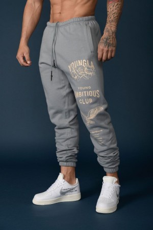 YoungLA 233 The Immortal Joggers Grey Washed | UH5941-327