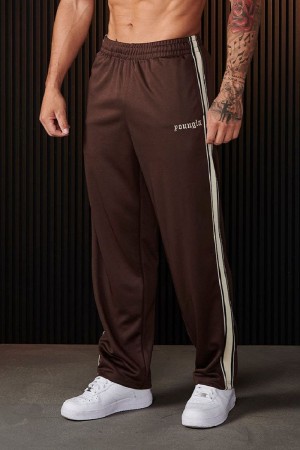 YoungLA 241 , Warm Up Pants Brown | KO6973-541