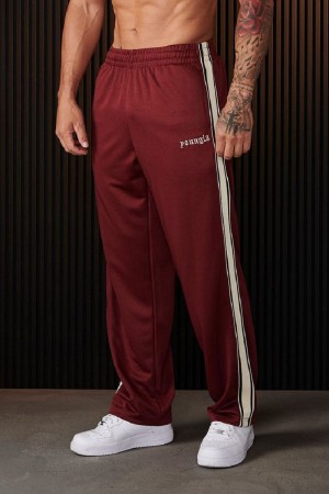 YoungLA 241 , Warm Up Pants Burgundy | NU8132-964