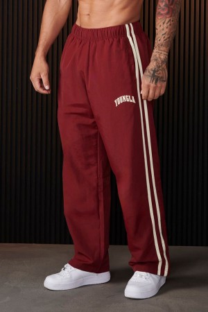 YoungLA 249 , Flagship Track Pants Burgundy | WA4561-930