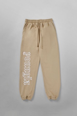 YoungLA 256 Anthem Joggers Tan Wash | KS2381-795