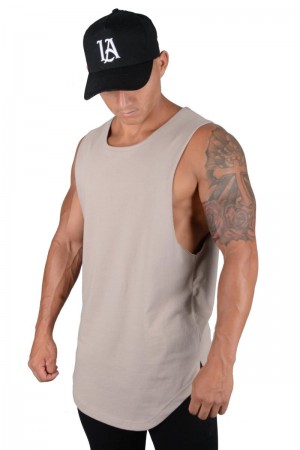 YoungLA 308 Muscle Tanks Sand | BR8201-564