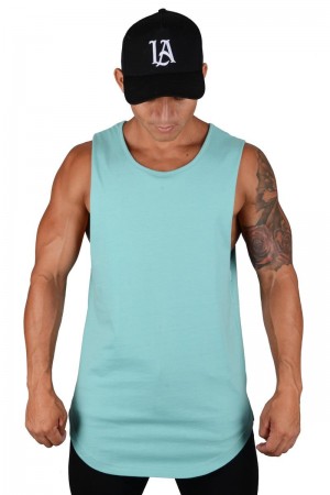 YoungLA 308 Muscle Tanks Sea Green | YH9024-867