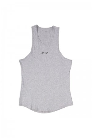 YoungLA 309 Signature Tanks Heather Grey | WA3851-027