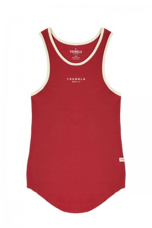 YoungLA 313 Rocket Rib Tanks Red | OY9620-834