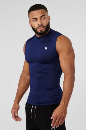 YoungLA 315 , Stealth Compression Cut-Offs Beacon Blue | YJ1940-623