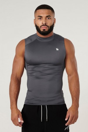 YoungLA 315 , Stealth Compression Cut-Offs Dark Grey | AB6405-378