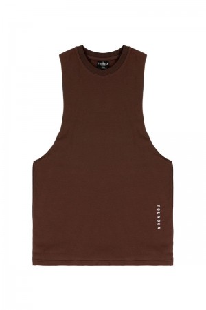 YoungLA 317 Delt Tanks Brown | UK8361-209