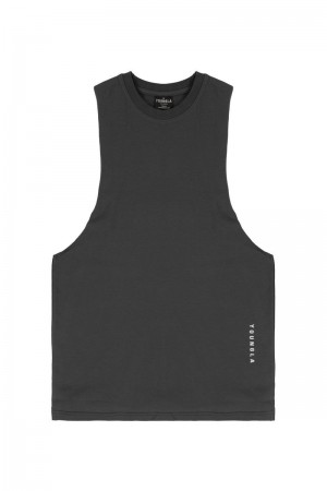 YoungLA 317 Delt Tanks Charcoal | AH7250-914