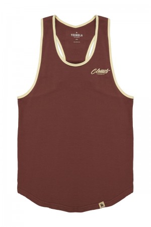 YoungLA 324 Classics Stringer Tank Brown | XS9187-405