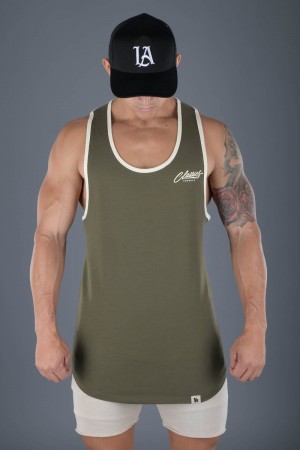 YoungLA 324 Classics Stringer Tank Olive | NL6598-107