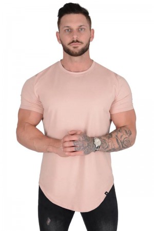 YoungLA 402 Perfect Shirt , Scallop Bottom Salmon | OI7820-391