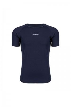 YoungLA 403 Elite Shirt Navy | YV9401-832