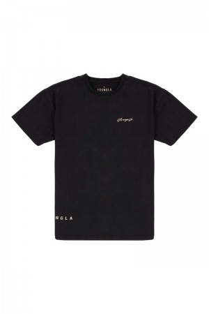 YoungLA 414 Signature Shirt Black Wash | FL9758-412