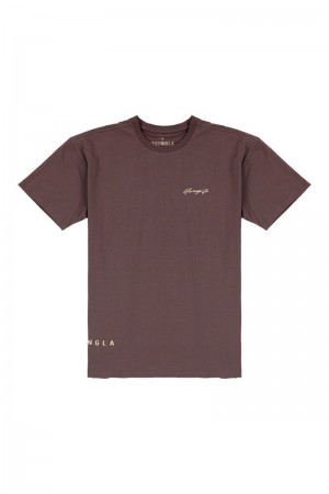 YoungLA 414 Signature Shirt Wine Wash | KU6193-745