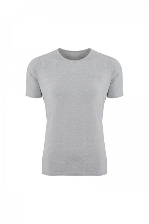 YoungLA 422 Fitted Delt Shirt Heather Grey | WJ7564-130