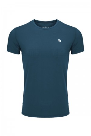 YoungLA 423 Zephyr Compression Short Sleeve Teal | RX5620-471